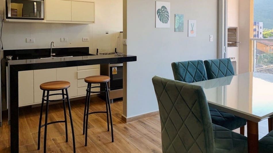 Apartamento de 2 quartos para alugar no Airbnb no Centro de Ubatuba