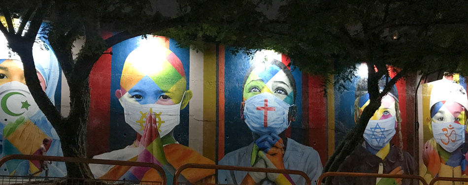 Mural novo do Kobra perto do Beco do Batman