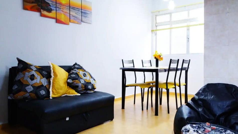 Apartamento com excelente localização para alugar no Airbnb na Praia Grande