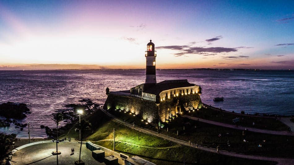 Pôr do Sol em Salvador no Farol da Barra