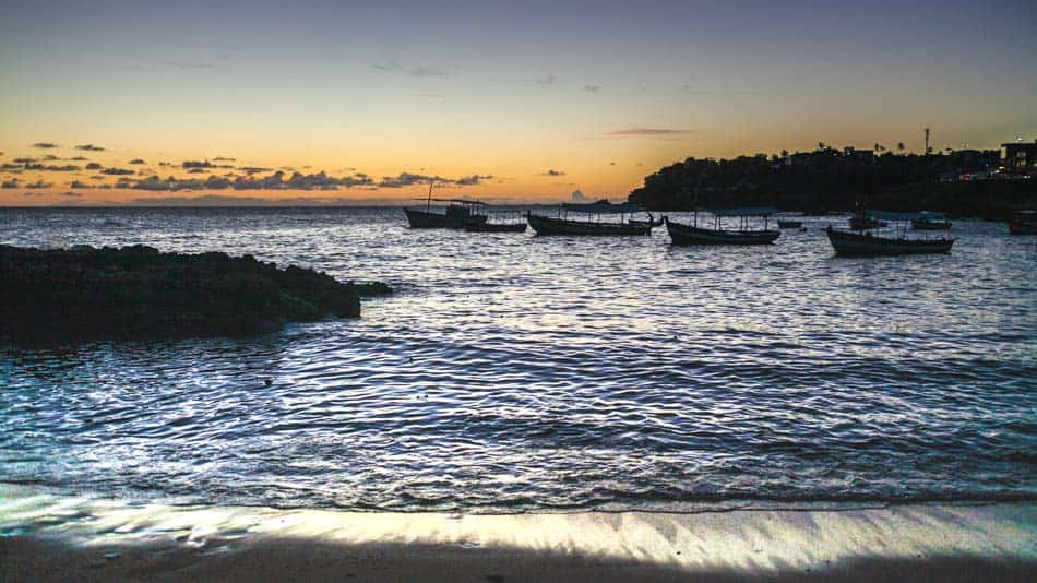 Pôr do Sol em Salvador no Rio Vermelho