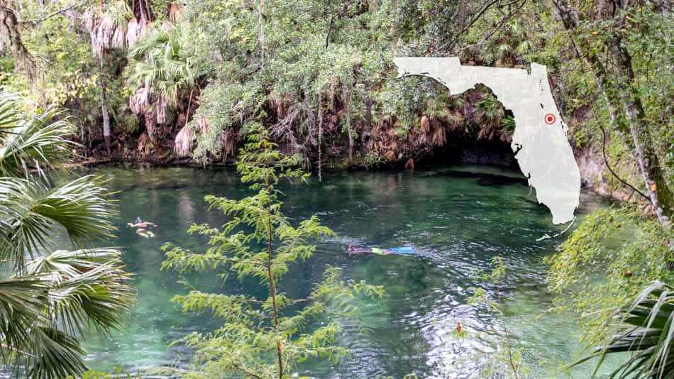 Atividades aquáticas no Blue Spring State Park, em West Volusia