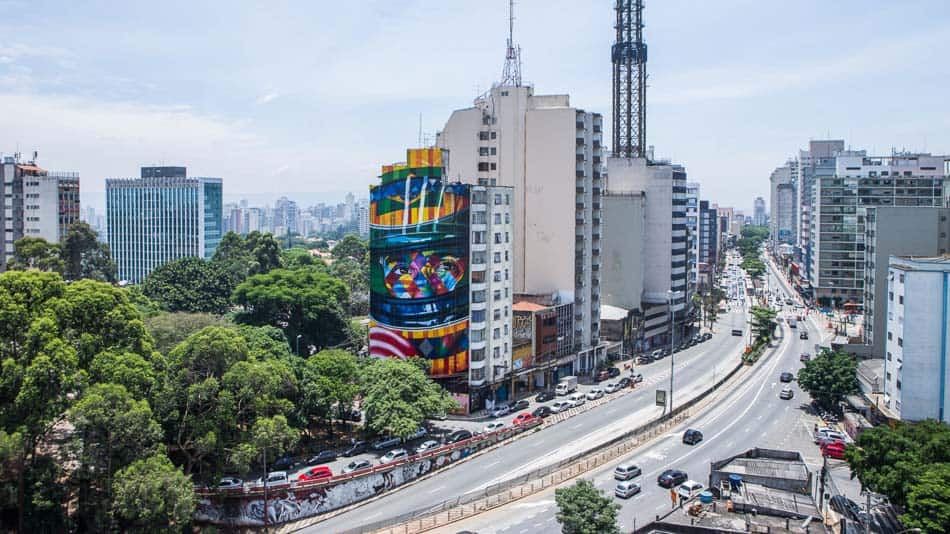 Mural do Kobra em SP: A Lenda do Brasil