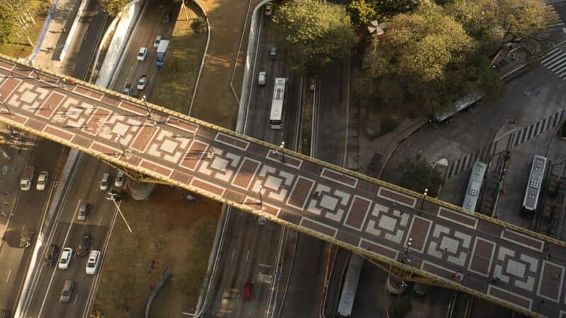 Viaduto Sta Ifigênia visto do Sampa Sky