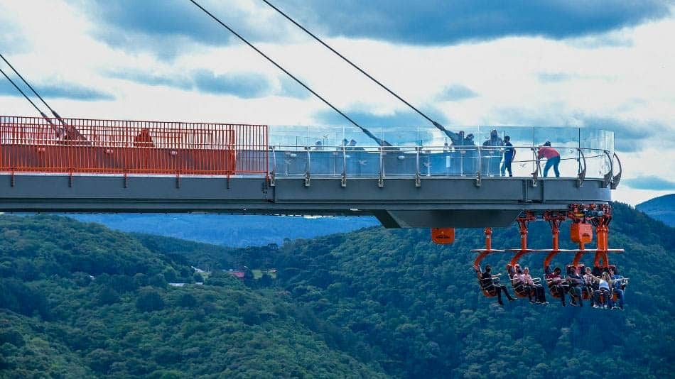 Abusado é uma das atrações do Skyglass Canela