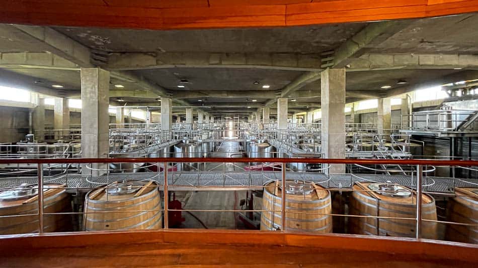 Produção de vinhos Montes no Chile