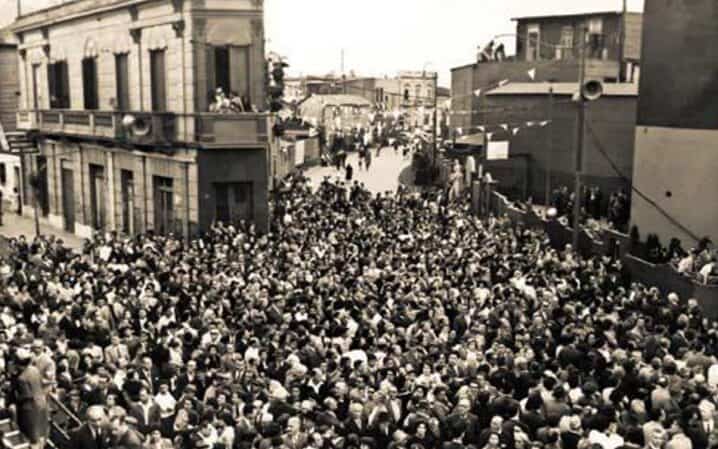 Inauguração do Caminito em Buenos Aires, em outubro de 1959