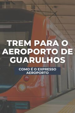 Saiba como é o Expresso Aeroporto, o trem para o Aeroporto de Guarulhos que parte da Luz. O jeito mais barato de chegar e sair do aeroporto.