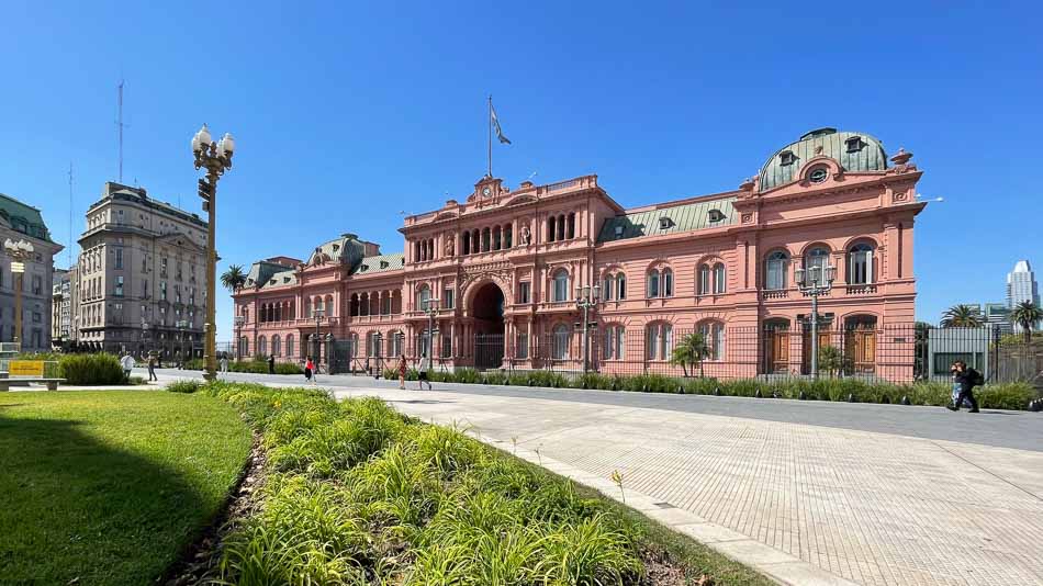 Casa Rosada no centro de Buenos Aires