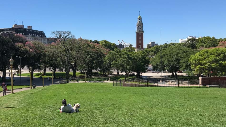 Plaza San Martin no centro de Buenos Aires