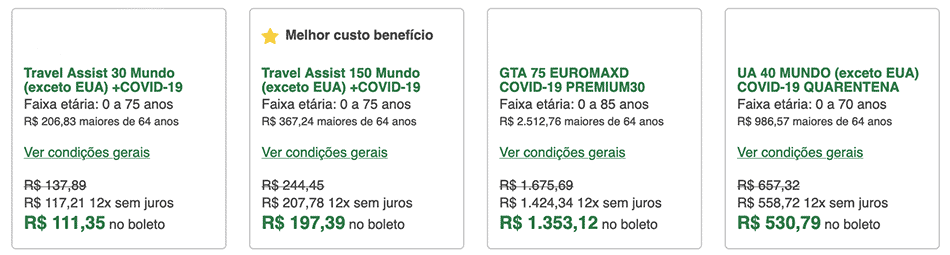 Quanto custa seguro viagem para África do Sul