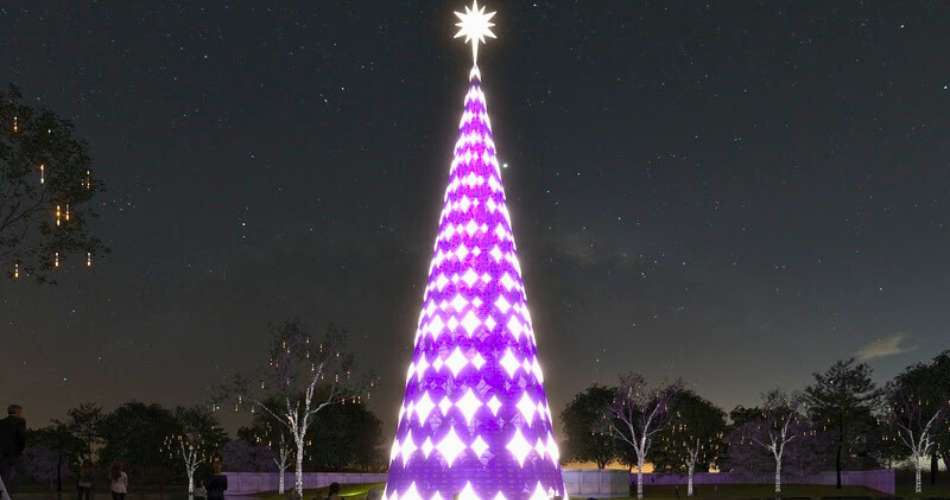 Maior árvore de Natal de São Paulo: Parque Ibirapuera