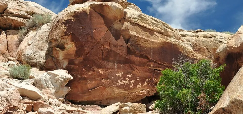 Petróglifos no Arches National Park