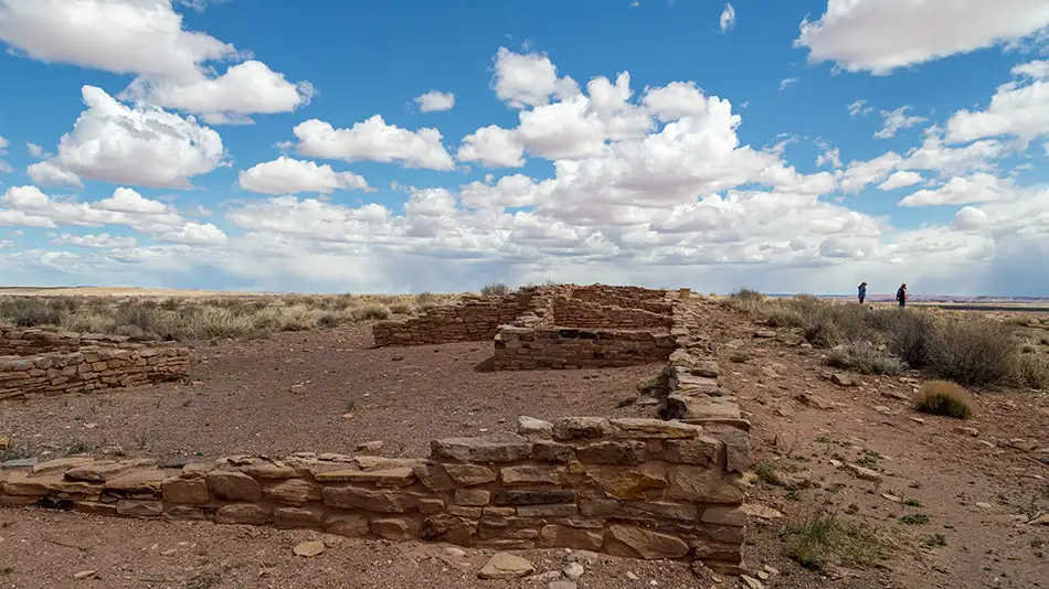 Ruínas de Puerco Pablo no Petrified Forest National Park, no Arizona