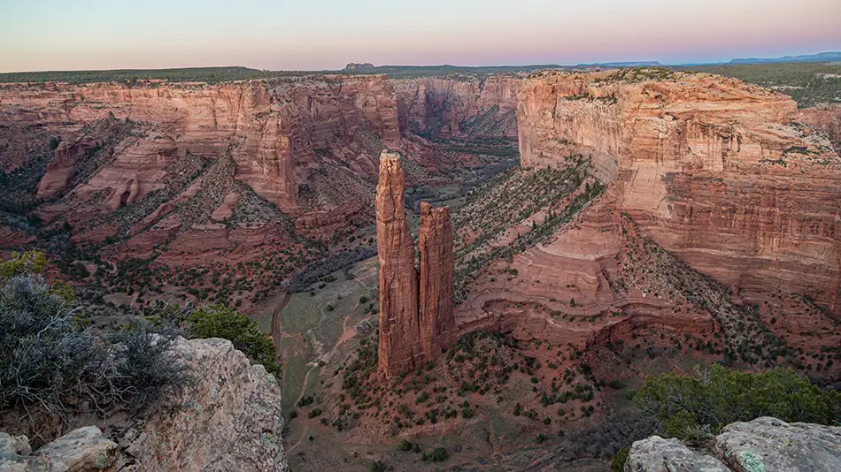 Spider Rock no Canyon de Chelly, Arizona