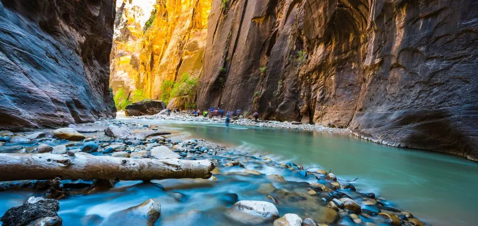 The Narrows, trilha no Zion National Park