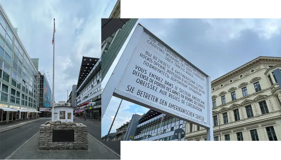 Checkpoint Charlie em Berlim nos dias de hoje