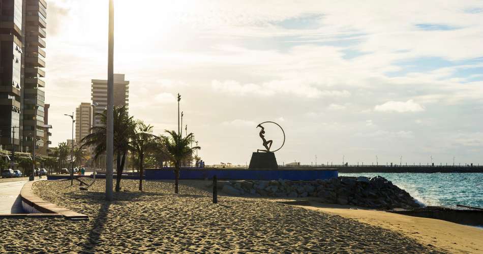 Praia de Iracema em Fortaleza