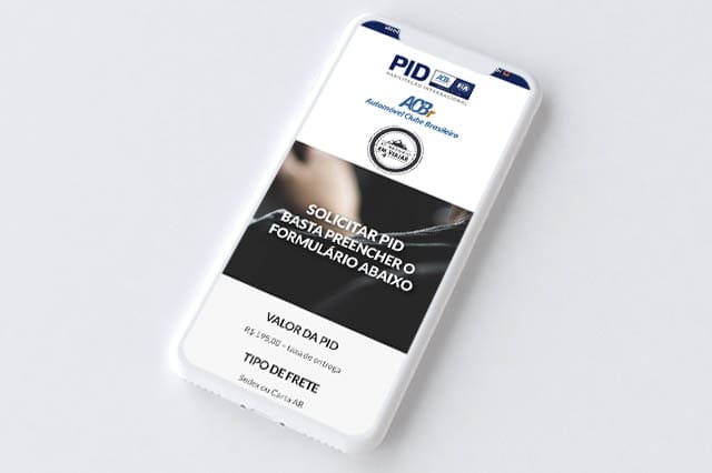 Tela do site da ACBr para emissão de PID online mais barato que no DETRAN PLANEJANDO A SUA VIAGEM - mobile