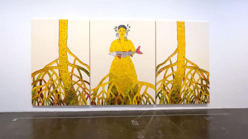 Obra de Rosana Paulino na Bienal de São Paulo