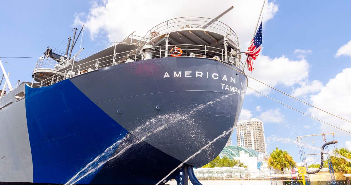 American Victory Ship em Tampa, Flórida