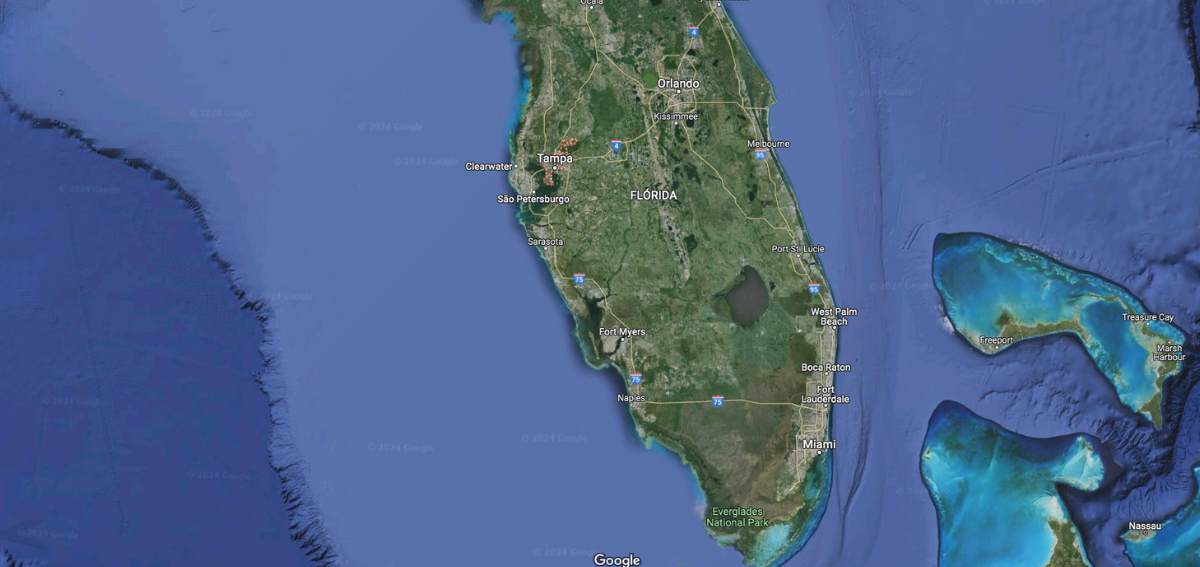 Onde fica Tampa: mapa com localização