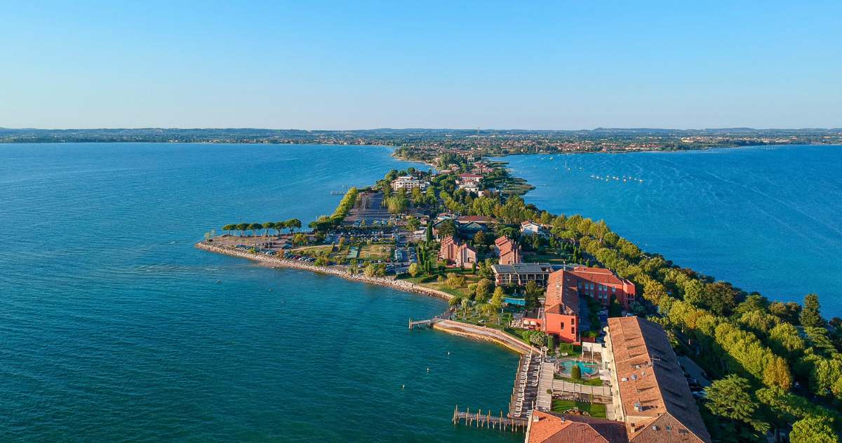 Vista aérea de Colombare de Sirmione