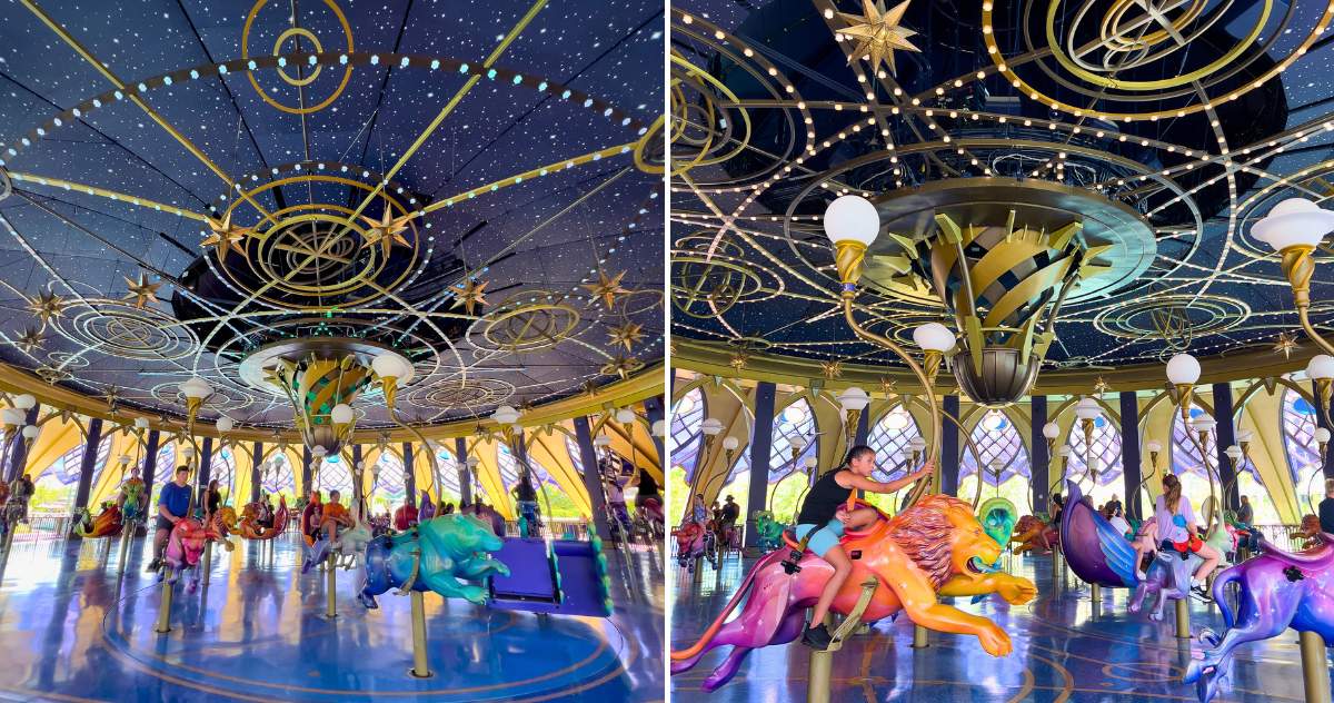 Constellation Carousel, no parque Epic Universe em Orlando