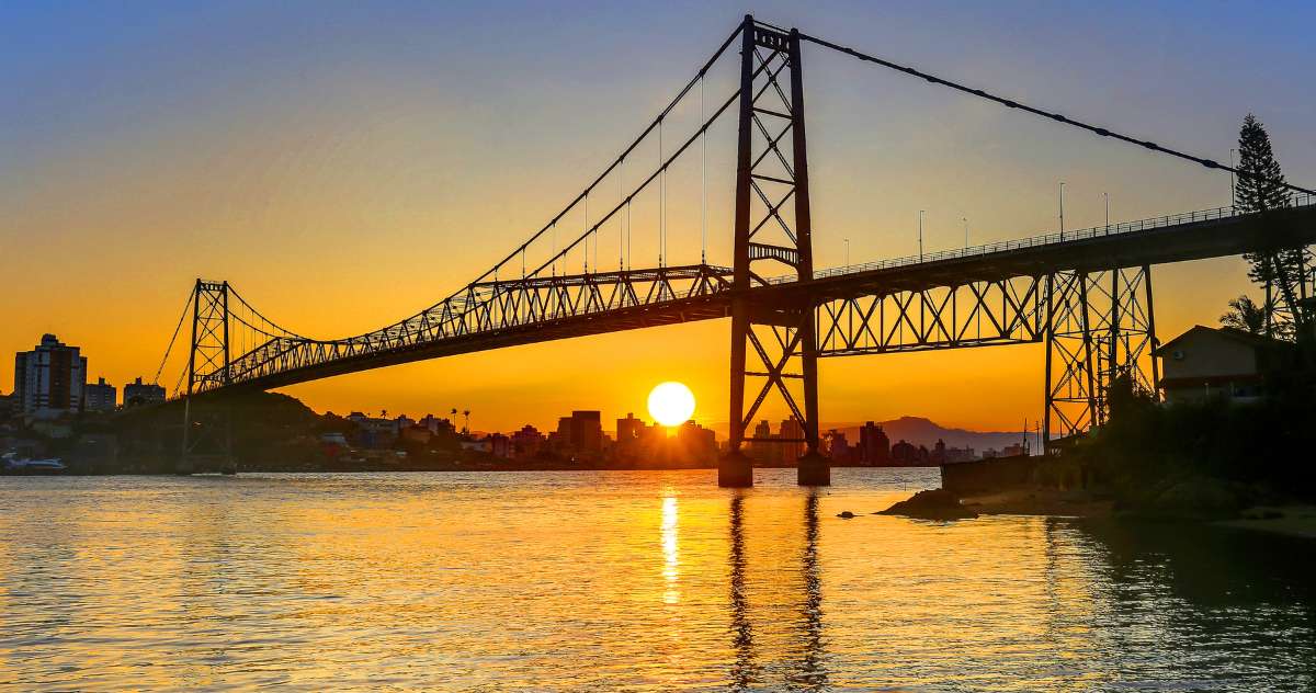 Ponte Hercílio Luz em Florianópolis