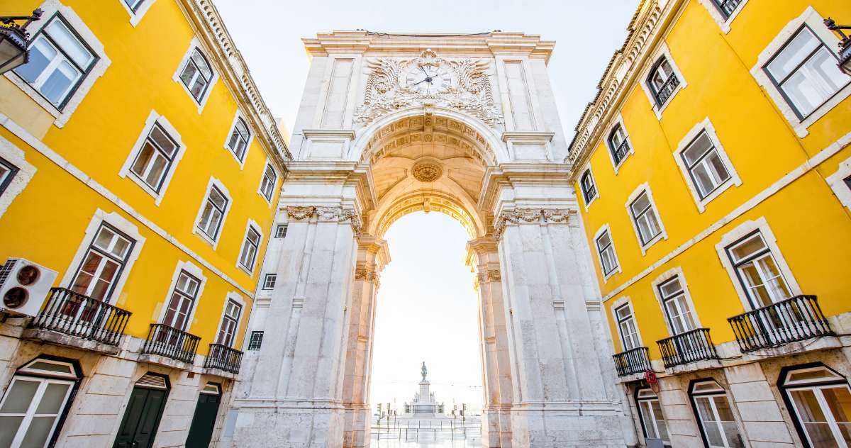 Arco da Rua Augusta em Lisboa, Portugal