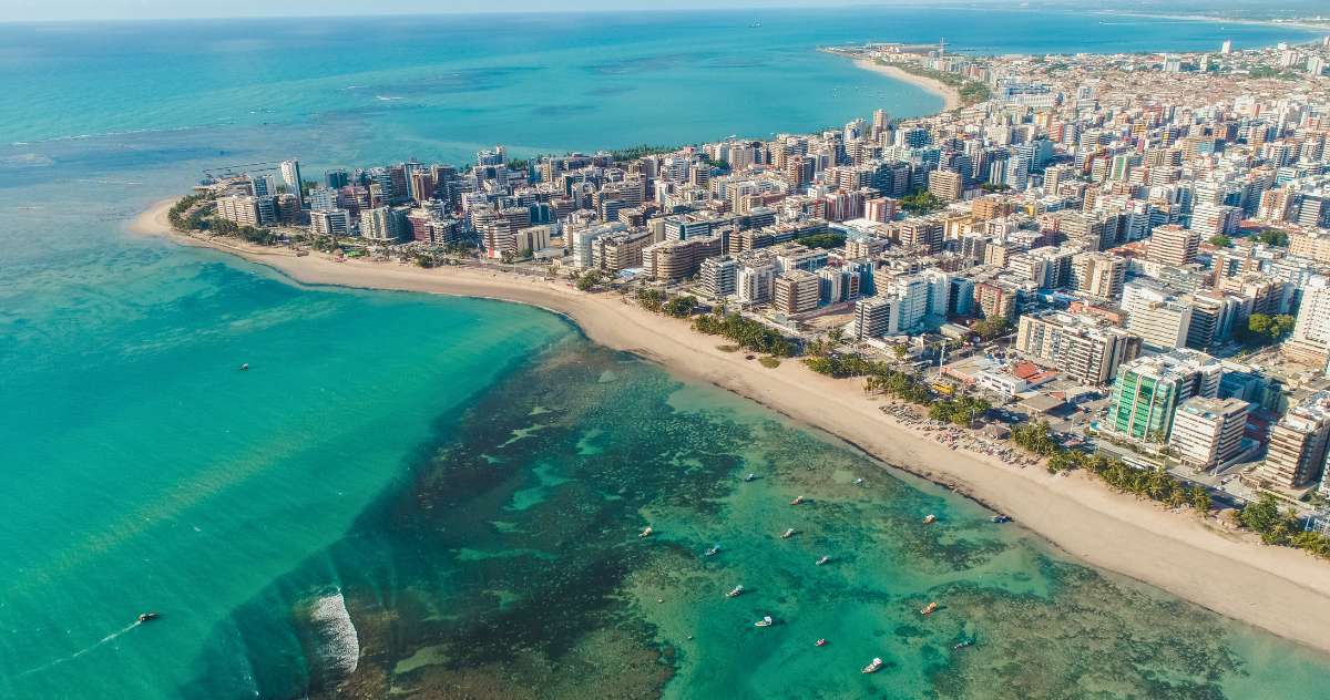 Vista aérea de Maceió, Alagoas