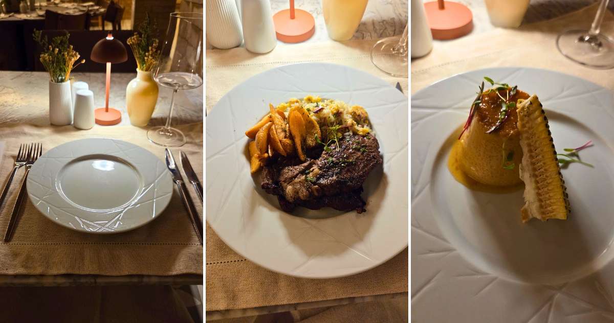 jantar no restaurante pequi do refugio grand premium hotel