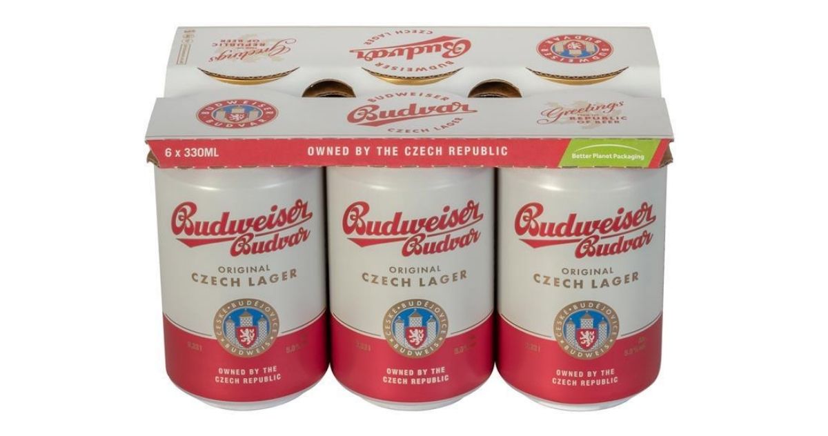 Cerveja Budweiser Budvar produzida em České Budějovice, na Tchéquia